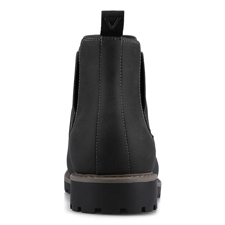 Vance Co Mens Block Heel Chelsea Boots