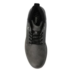 Vance Co Mens Block Heel Combat Boots