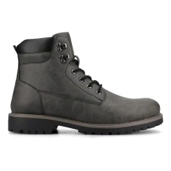 Vance Co Mens Block Heel Combat Boots