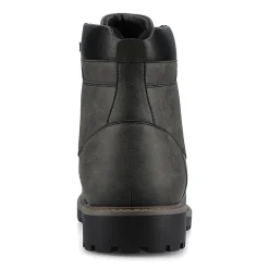 Vance Co Mens Block Heel Combat Boots