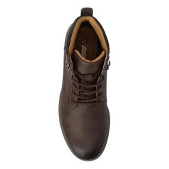 Vance Co Mens Block Heel Combat Boots