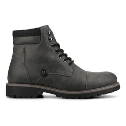 Vance Co Mens Block Heel Combat Boots