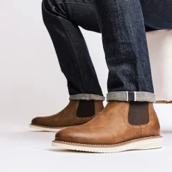 Vance Co Mens Salter Flat Heel Chelsea Boots
