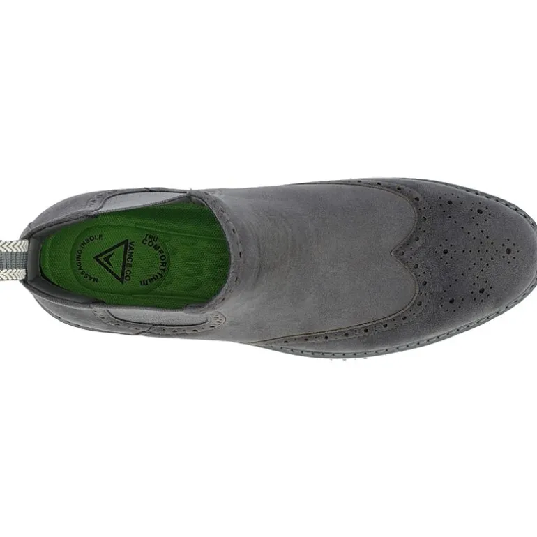 Vance Co Mens Thorpe Flat Heel Chelsea Boots