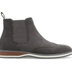 Vance Co Mens Thorpe Flat Heel Chelsea Boots