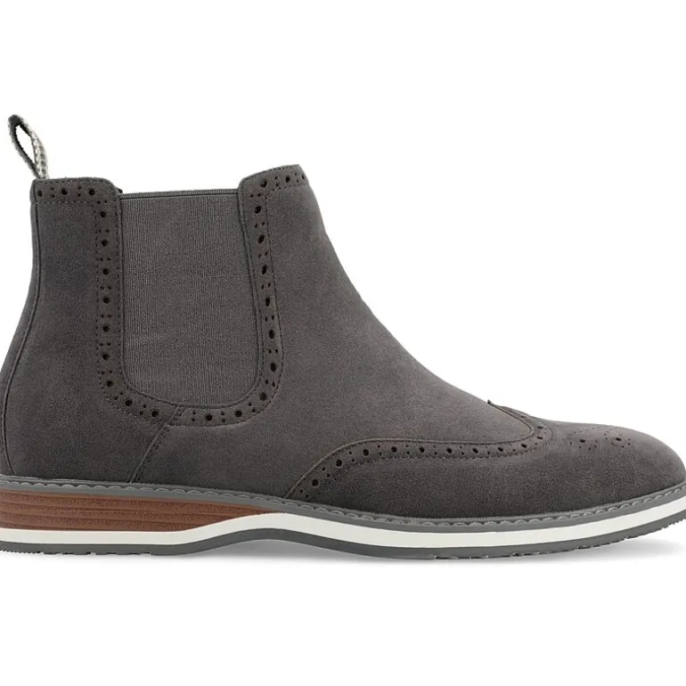 Vance Co Mens Thorpe Flat Heel Chelsea Boots