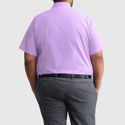 Van Heusen Big And Tall Easy Care Poplin Mens Regular Fit Easy Care Short Sleeve Dress Shirt
