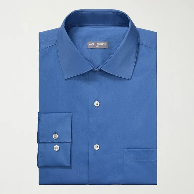 Van Heusen Big and Tall Ultra Flex Mens Regular Fit Wrinkle Free Long Sleeve Dress Shirt