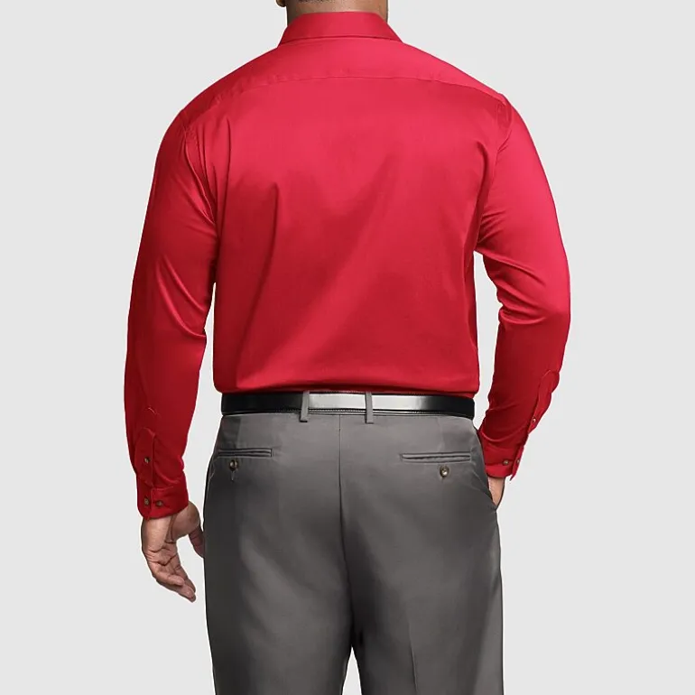 Van Heusen Big and Tall Ultra Flex Mens Regular Fit Wrinkle Free Long Sleeve Dress Shirt
