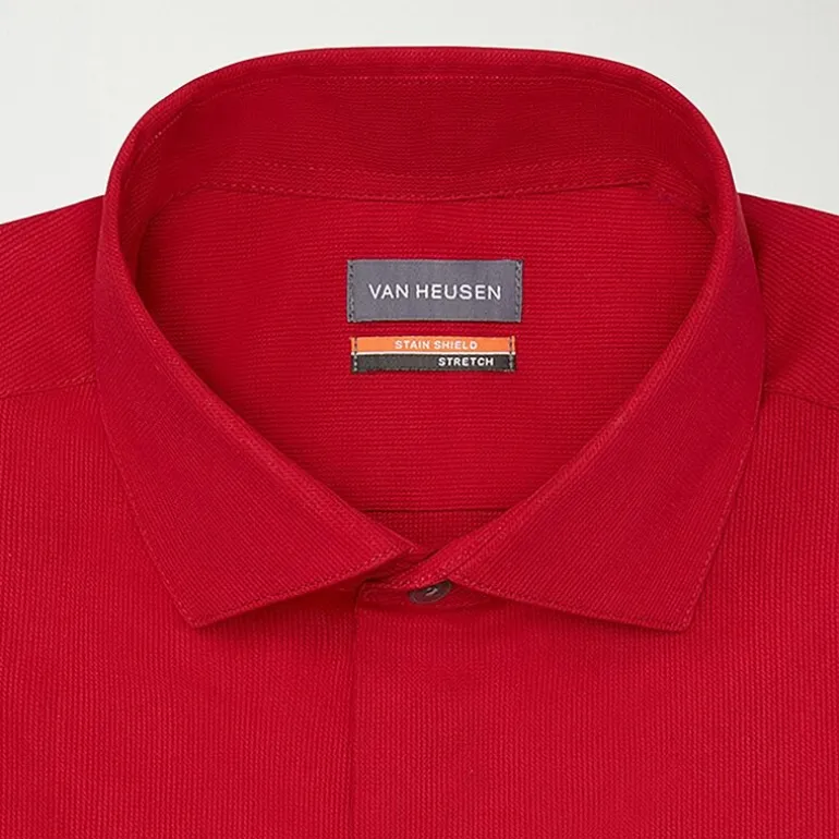 Van Heusen Big & Tall Mens Stain Shield Wrinkle Free Stretch Dress Shirt