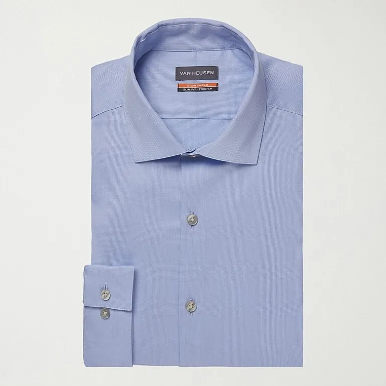 Van Heusen Big & Tall Mens Stain Shield Wrinkle Free Stretch Dress Shirt