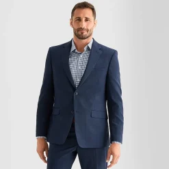 Van Heusen Birdseye Mens Stretch Fabric Modern Fit Suit Separates