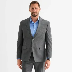 Van Heusen Birdseye Mens Stretch Fabric Modern Fit Suit Separates