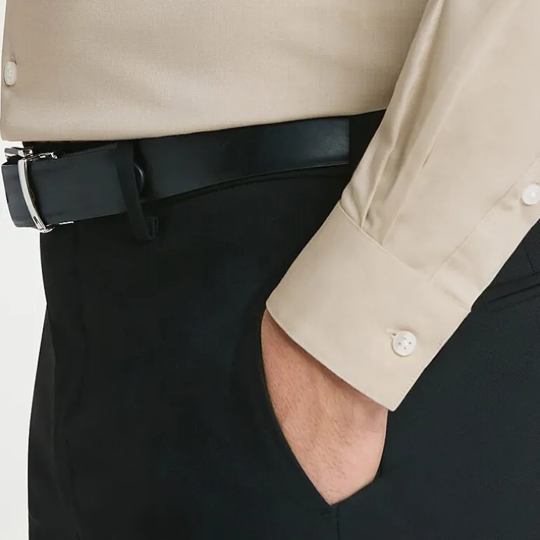 Van Heusen Comfort Performance Mens Slim Fit Stretch Fabric Wrinkle Free Long Sleeve Dress Shirt