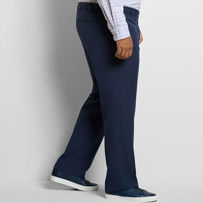 Van Heusen Everyday Defense Mens Straight Fit Big and Tall Dress Flat Front Pant