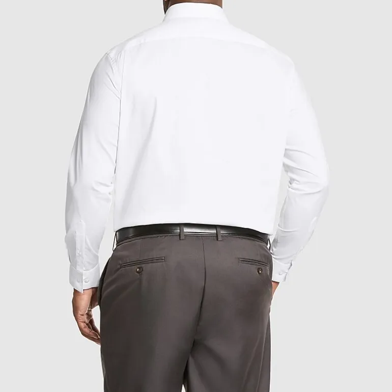 Van Heusen Everyday Defense Mens Big & Tall Classic Fit Stretch Fabric Wrinkle Free Long Sleeve Dress Shirt
