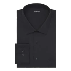 Van Heusen Everyday Defense Stain Shield Fitted Mens Modern Fit Stretch Fabric Wrinkle Free Long Sleeve Dress Shirt