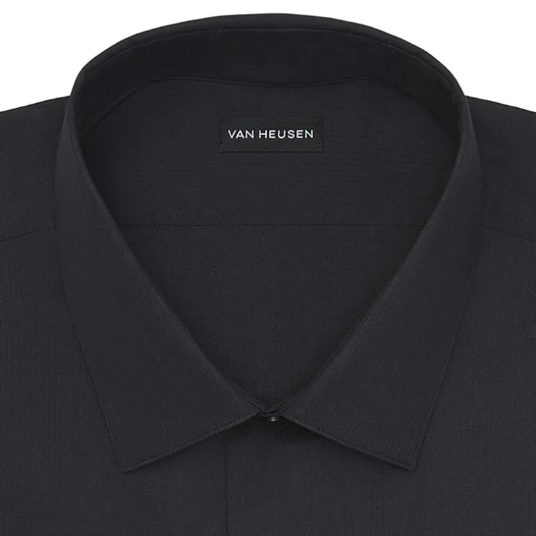 Van Heusen Everyday Defense Stain Shield Fitted Mens Modern Fit Stretch Fabric Wrinkle Free Long Sleeve Dress Shirt