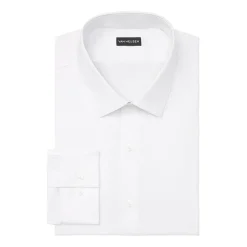 Van Heusen Everyday Defense Stain Shield Fitted Mens Modern Fit Stretch Fabric Wrinkle Free Long Sleeve Dress Shirt