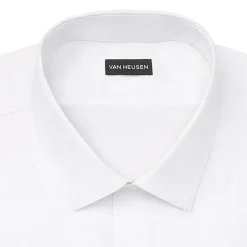 Van Heusen Everyday Defense Stain Shield Fitted Mens Modern Fit Stretch Fabric Wrinkle Free Long Sleeve Dress Shirt