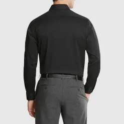 Van Heusen Everyday Defense Stain Shield Fitted Mens Modern Fit Stretch Fabric Wrinkle Free Long Sleeve Dress Shirt