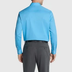 Van Heusen Everyday Defense Stain Shield Mens Regular Fit Stretch Fabric Wrinkle Free Long Sleeve Dress Shirt