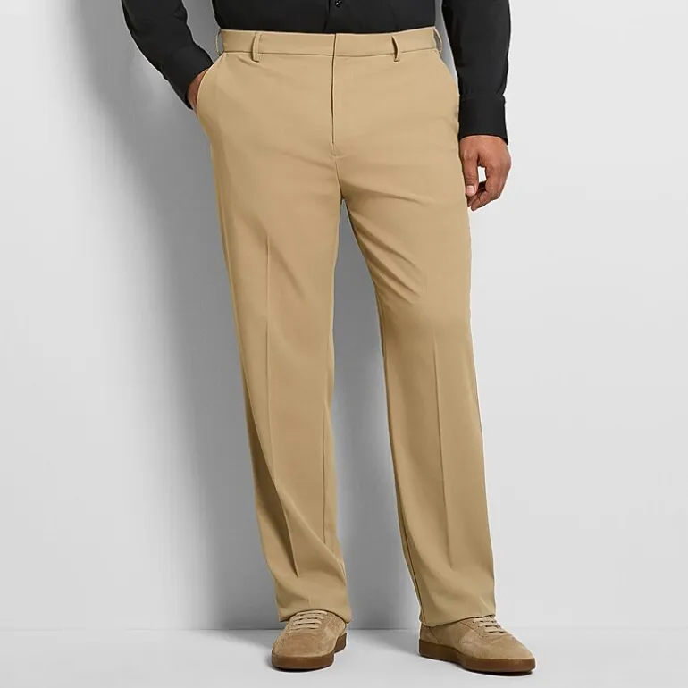 Van Heusen Everyday Defense Stain Shield Mens Straight Fit Big and Tall Dress Flat Front Pant