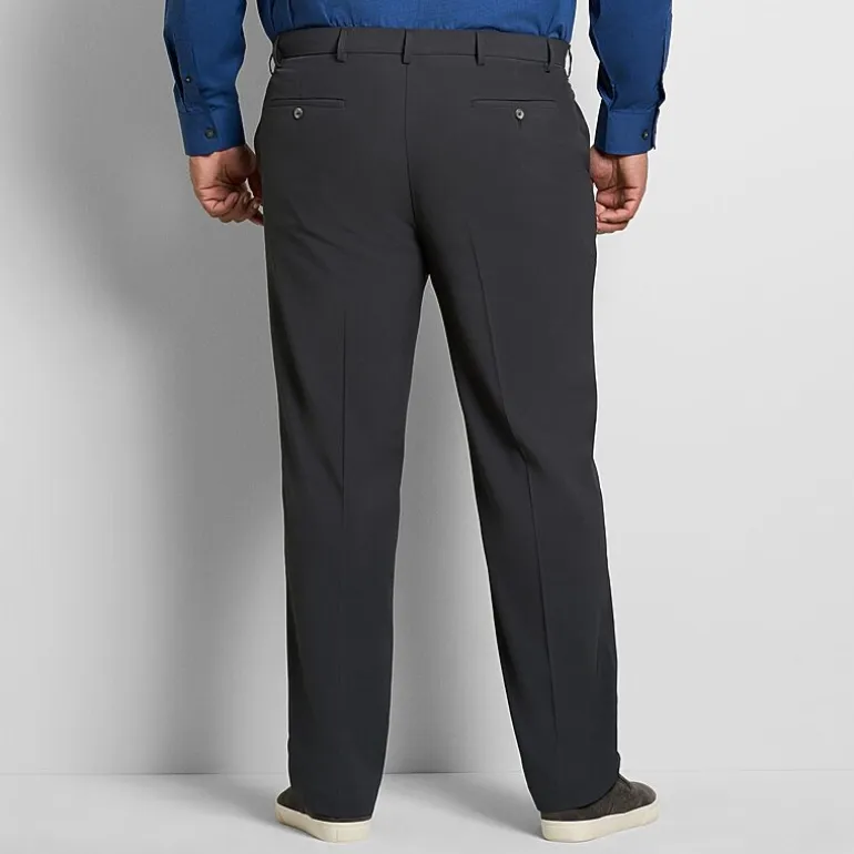 Van Heusen Everyday Defense Stain Shield Mens Straight Fit Big and Tall Dress Flat Front Pant