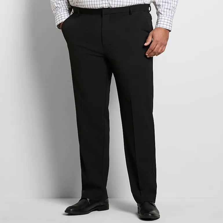 Van Heusen Everyday Defense Stain Shield Mens Straight Fit Big and Tall Dress Flat Front Pant