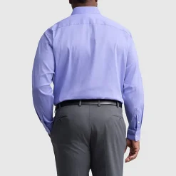 Van Heusen Everyday Defense Stain Shield Big and Tall Mens Regular Fit Stretch Fabric Wrinkle Free Long Sleeve Dress Shirt
