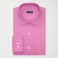 Van Heusen Everyday Defense Stain Shield Mens Regular Fit Stretch Fabric Wrinkle Free Long Sleeve Dress Shirt
