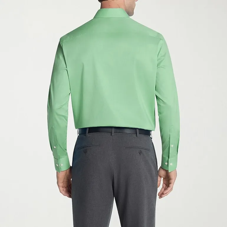 Van Heusen Everyday Defense Stain Shield Mens Regular Fit Stretch Fabric Wrinkle Free Long Sleeve Dress Shirt