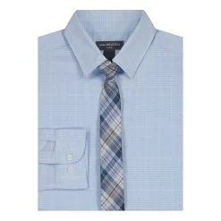 Van Heusen Little & Big Kid Boys Stretch Fabric Long Sleeve Point Collar Shirt + Tie Set