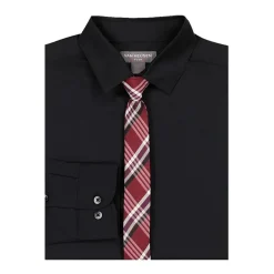 Van Heusen Little & Big Kid Boys Long Sleeve Point Collar Shirt + Tie Set