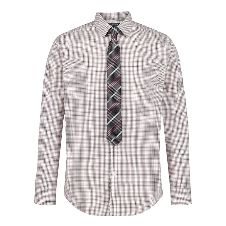 Van Heusen Little & Big Kid Boys Long Sleeve Point Collar Shirt + Tie Set