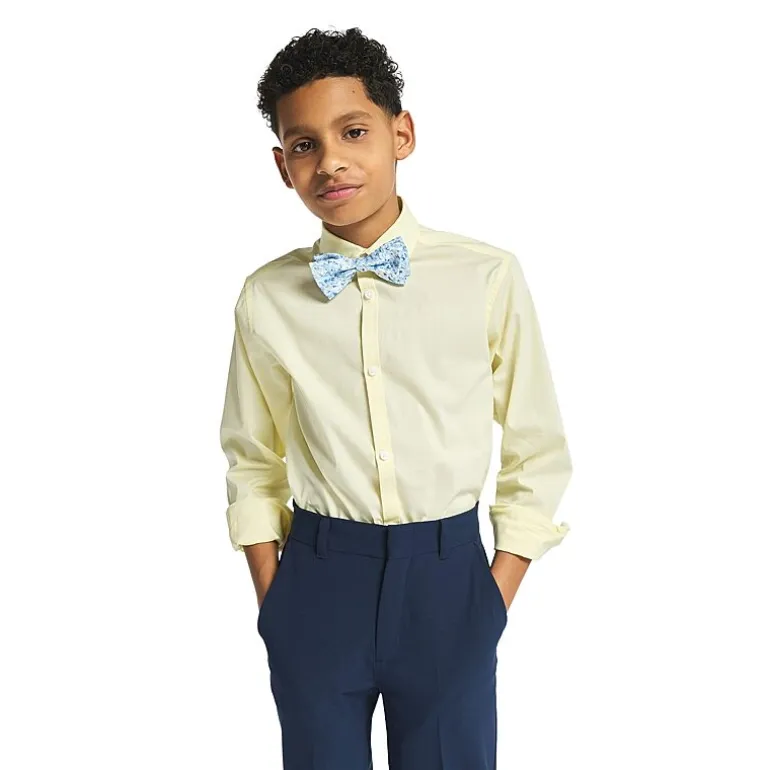 Van Heusen Little & Big Kid Boys Stretch Fabric Long Sleeve Point Collar Shirt + Tie Set