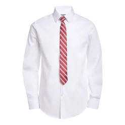 Van Heusen Little & Big Kid Boys Long Sleeve Point Collar Shirt + Tie Set