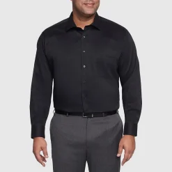 Van Heusen Mens Big and Tall Regular Fit Ultra Flex Wrinkle Free Long Sleeve Dress Shirt