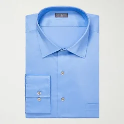Van Heusen Mens Big and Tall Regular Fit Ultra Flex Wrinkle Free Long Sleeve Dress Shirt