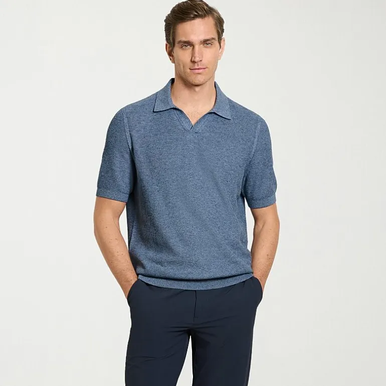 Van Heusen Temp Control Mens Short Sleeve Polo Sweater