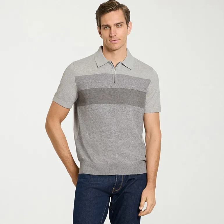 Van Heusen Temp Control Mens Short Sleeve Polo Sweater