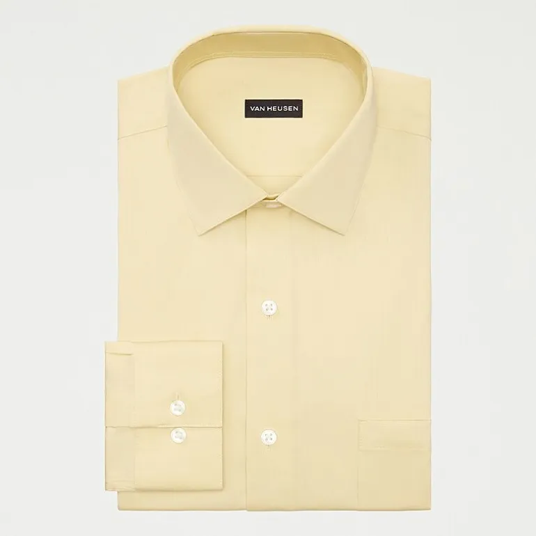 Van Heusen Ultra Flex Big and Tall Mens Regular Fit Stretch Fabric Wrinkle Free Long Sleeve Dress Shirt