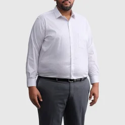 Van Heusen Ultra Flex Big and Tall Mens Regular Fit Stretch Fabric Wrinkle Free Long Sleeve Dress Shirt