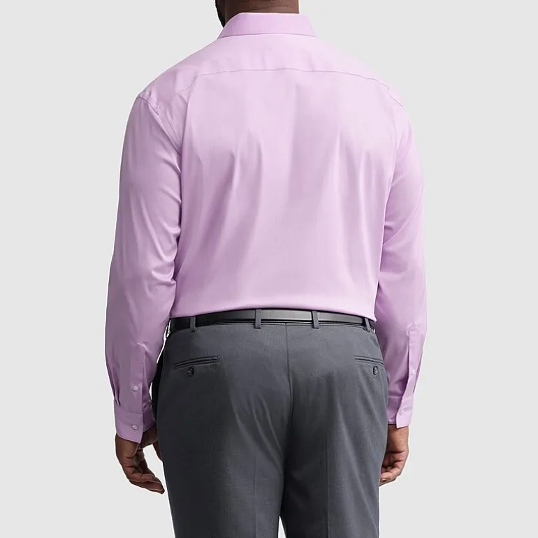 Van Heusen Ultra Flex Big and Tall Mens Regular Fit Stretch Fabric Wrinkle Free Long Sleeve Dress Shirt