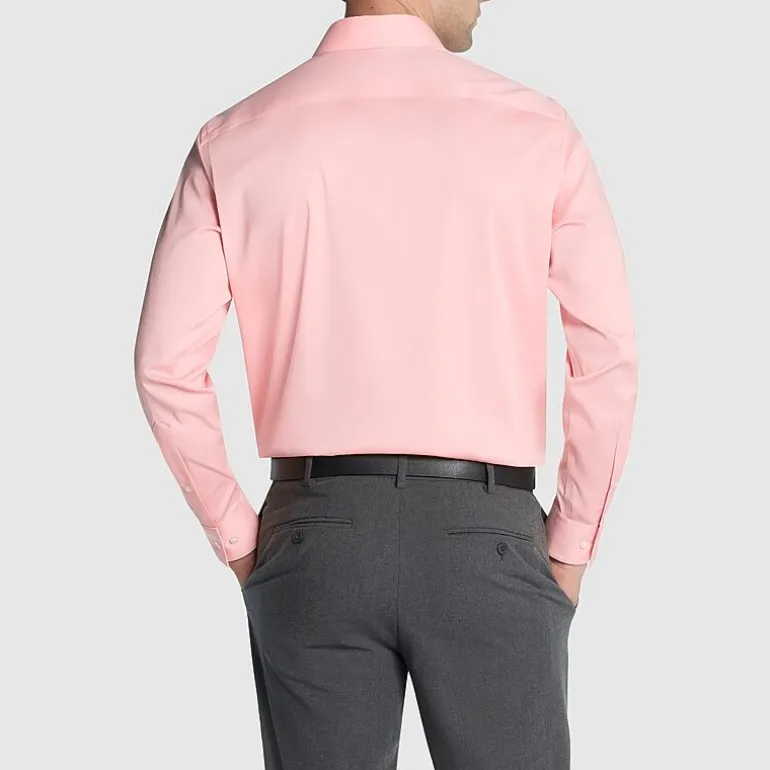 Van Heusen Ultra Flex Mens Regular Fit Stretch Fabric Wrinkle Free Long Sleeve Dress Shirt