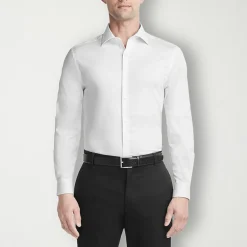 Van Heusen Ultra Flex Mens Slim Fit Wrinkle Free Long Sleeve Dress Shirt
