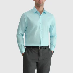 Van Heusen Ultra Flex Mens Slim Fit Stretch Fabric Wrinkle Free Long Sleeve Dress Shirt