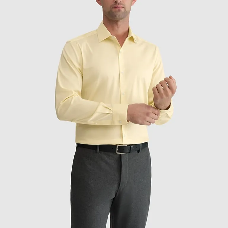 Van Heusen Ultra Flex Mens Slim Fit Stretch Fabric Wrinkle Free Long Sleeve Dress Shirt