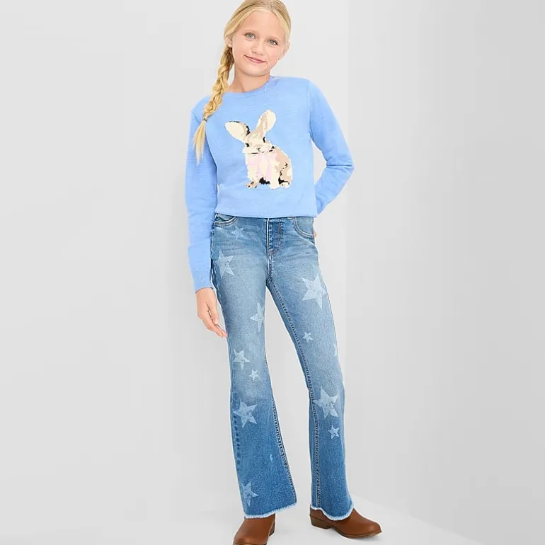 Vanilla Star Big Kid Girls Flare Leg Jean
