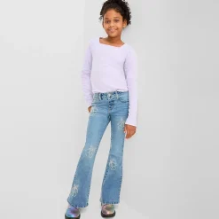 Vanilla Star Big Kid Girls Flare Leg Jean